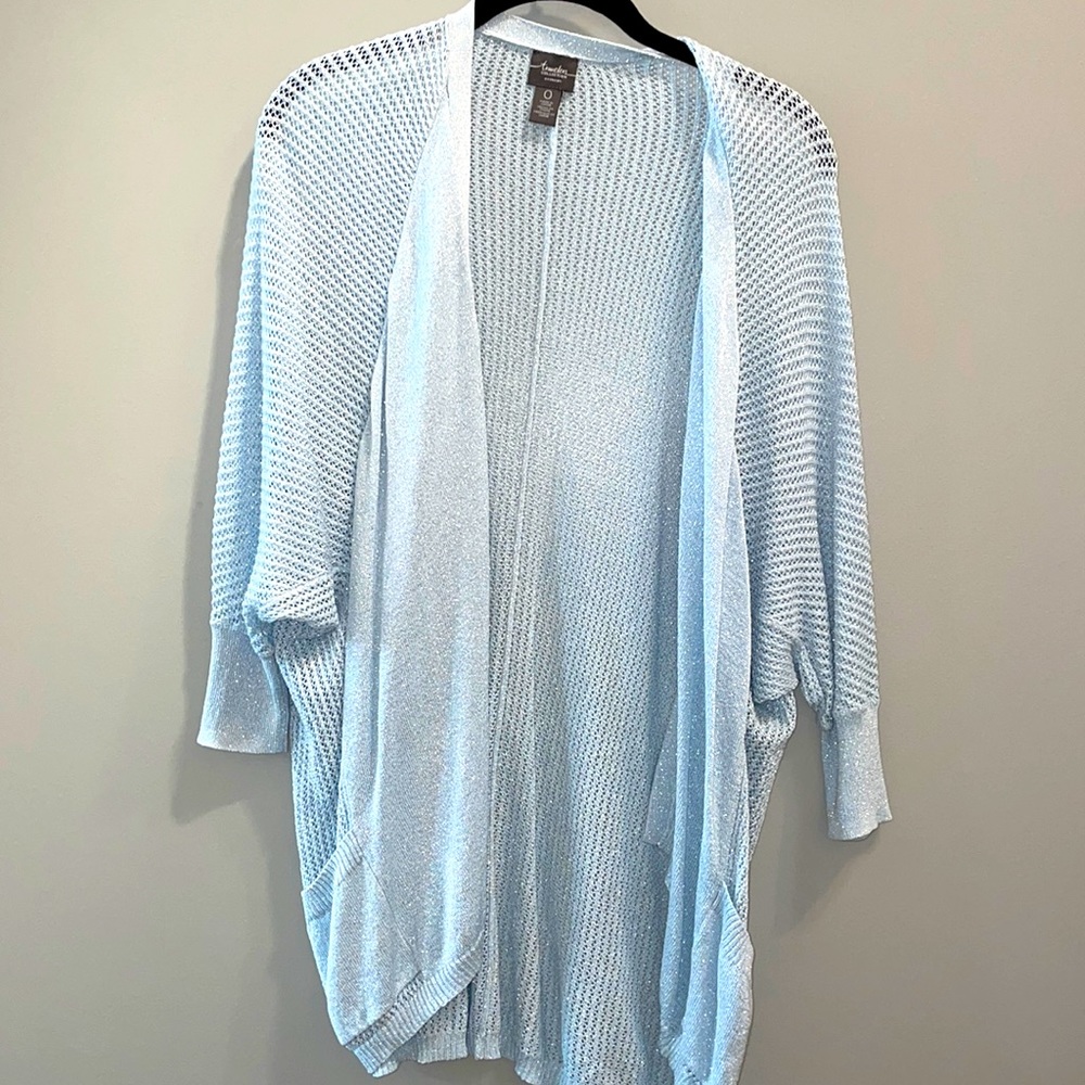 Chico’s silvery blue jacket